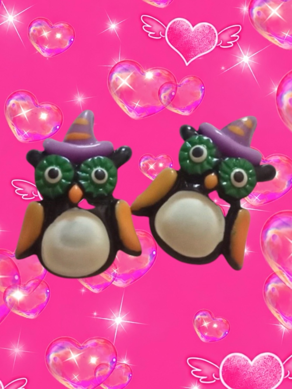 Baby owl earrings 🦉
